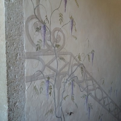 Particolare di una decorazione murale